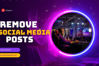 delete or remove any social media account posts