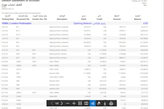 create and customize ms dynamics 365 business central reports