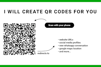 create qr codes for you, your website or your app