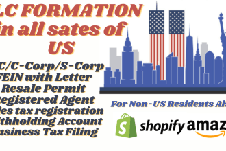 register your limited liability company llc or corp in any state of USA