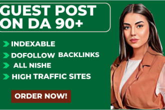 provide SEO guest post, high da guest post with dofollow backlinks