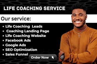 design a life coaching, consulting website financial advisory website finance