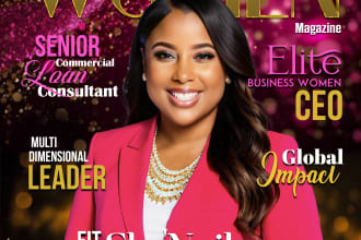 design magazine cover within 8 hour