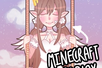 draw your minecraft, roblox or gacha character