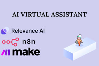 build an ai virtual assistant team with relevance ai, make com, telegram, n8n