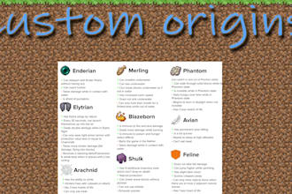 create your custom origin in a datapack or a mod