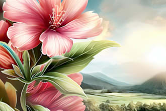 draw highly detailed line art and botanical illustrations