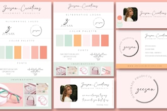 luxury signature logo and branding kit