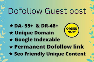 publish 10 dofollow guest posts with high da  google approved site