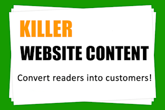 write website content, SEO website content
