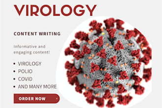 write any content related to virology whether its an article essay summary