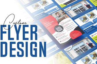 design job hiring, handyman roofing cleaning marketing flyer within 4 hours
