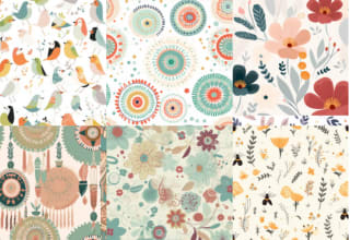 make a unique pattern design using midjourney ai