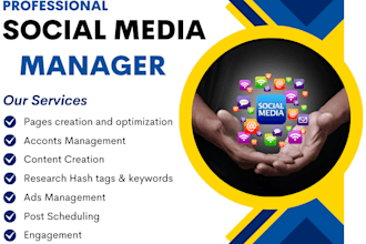 be your strategic social media marketing manager and personal assistance