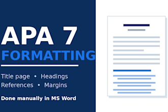 format your apa 7 paper with correct headings, margins and references