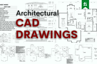 draw house plans, architectural drawings, autocad 2d floor plan