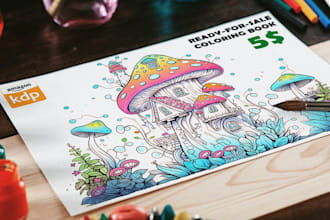 create mindful coloring books for etsy, amazon KDP
