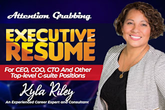 in 24hrs provide a senior executive director, CEO, vp, executive resume writing