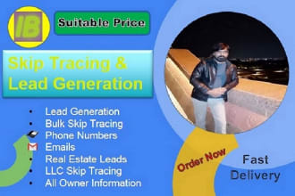 do skip tracing for real estate business at a suitable price