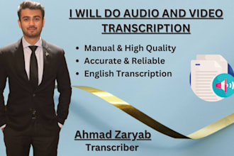 transcribe audio and do video transcription