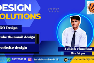 design your logo and website,youtube thumbnail design