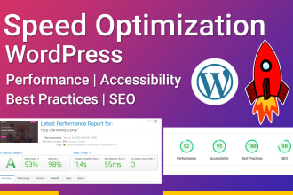 do wordpress website speed optimization, increase scores on pagespeed gtmetrix