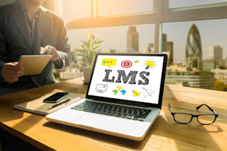 create lms or an elearning website in 5 days