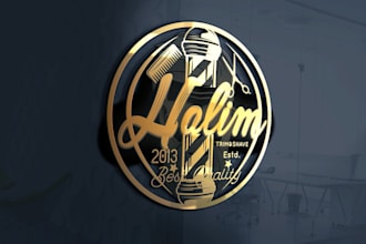 do outstanding barber shop logo