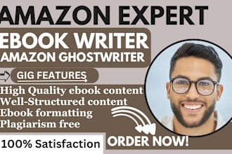 ghostwrite 30k amazon kindle ebook, medical ebook writer, self help ebook writer