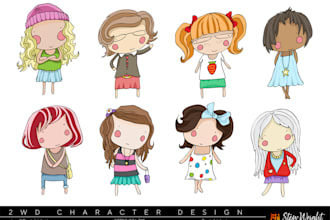design you cute characters