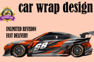 do racing car design, racing car wrap, itasha design and car wrap