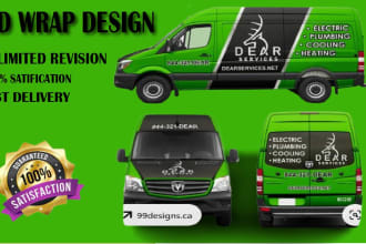 professionally design 3d eye catchy vehicle wrap van wrap truck livery car wrap