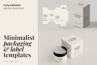 deliver editable templates for packaging and label design