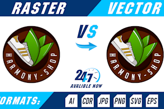 vectorize image or logo, vector tracing, convert to vector