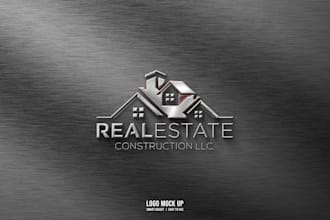 design real estate,property,home, construction and company logo