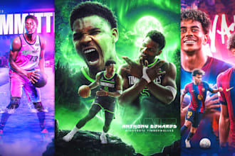 design a professional sports poster, flyer or banner for any sport