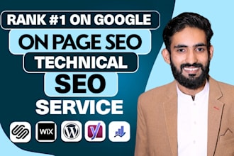 do complete onpage SEO service optimization for wordpress shopify squarespace