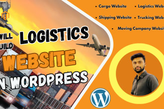 build a trucking logistics delivery transport company wordpress website