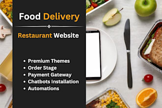 setup your food blog, restaurant website, food delivery website, grocery website