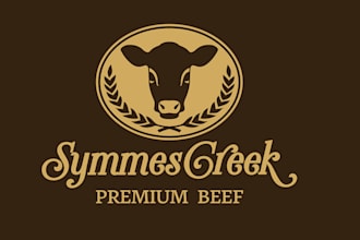 perfect graphic designer and awesome cow logo design