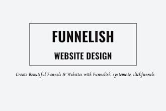 be landing page, advertorial, product page, checkout page, upsell on funnelish
