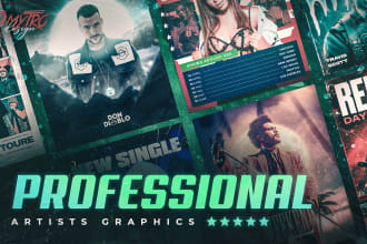 design impressive poster or flyer for event artist promotion party