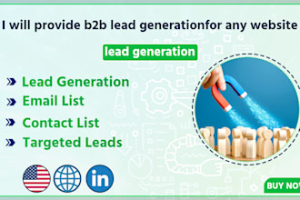provide b2b lead generation for any website