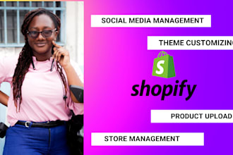 manage shopify store, product research, add, update products