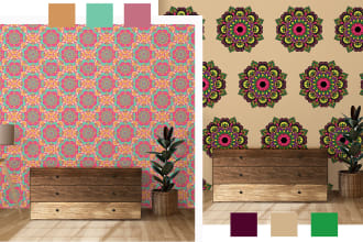 design mandala seamless textile patterns