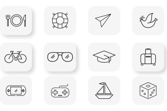 do minimalistic line icon design