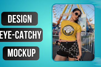 create attractive t shirt mockups, eye catching mockups