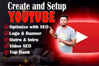 create and setup youtube channel professionally
