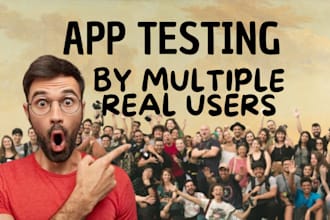 do QA and user testing and review you app ,website etc
