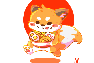 drawing your pet, icon, emot in animal chibi style